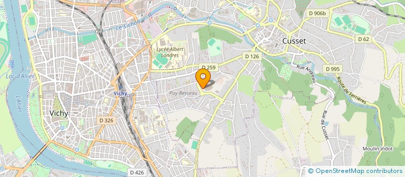 localisation de l'entreprise CAMPUS DES METIERS ET DES QUALIFICATIONS THERMALISME, BIEN-ETRE ET PLEINE SANTE à CUSSET