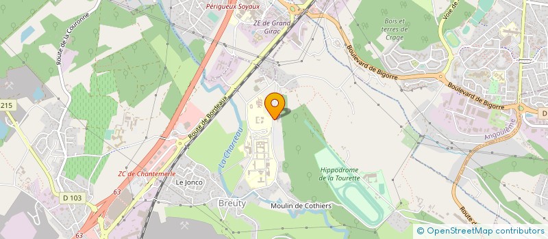 localisation de l'entreprise CAMPUS DES VALOIS - CHARENTE  LA COURONNE