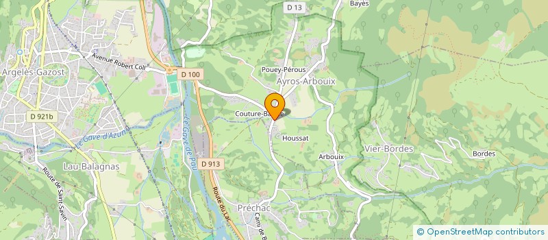 localisation de l'entreprise CAMPUS DU HAUTACAM  AYROS-ARBOUIX