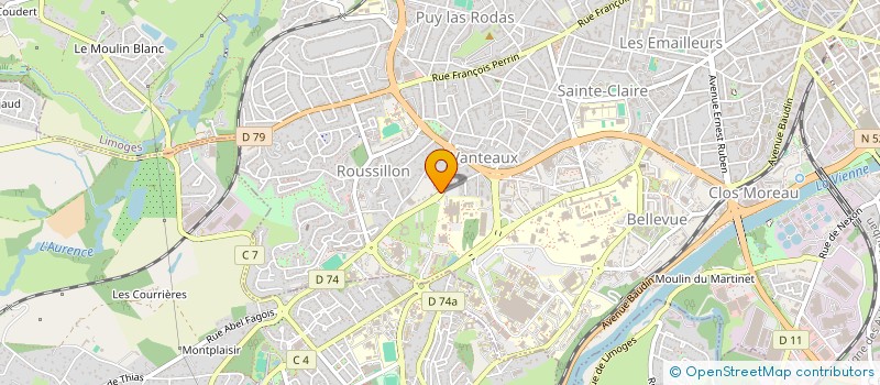 localisation de l'entreprise CAMPUS FM à LIMOGES