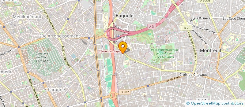 localisation de l'entreprise CAMPUS FONDERIE DE L'IMAGE  BAGNOLET