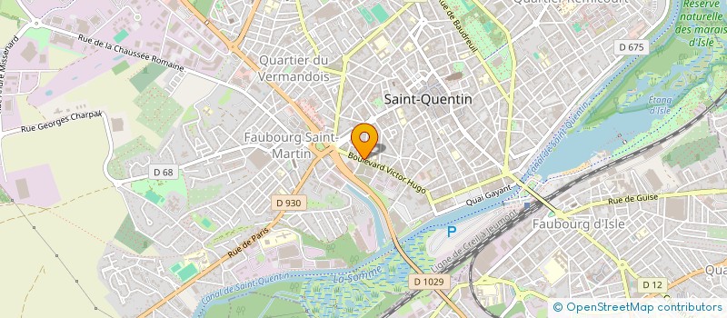 localisation de l'entreprise CAMPUS FONTAINE COUPE à SAINT-QUENTIN