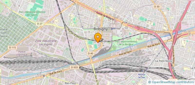 localisation de l'entreprise CAMPUS FORMATIONS & METIERS à BOBIGNY