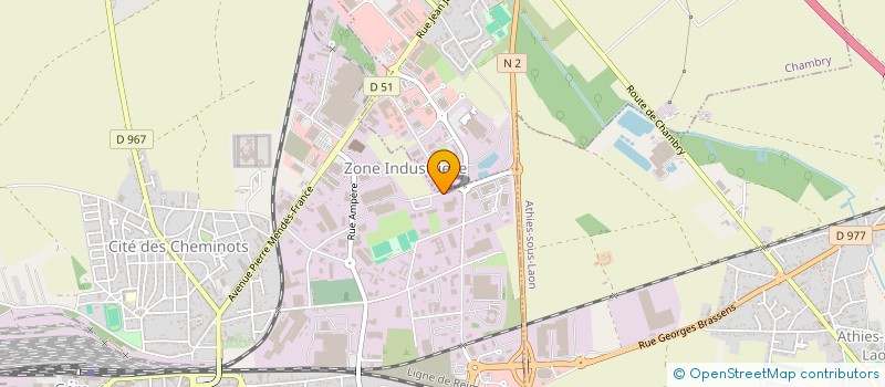 localisation de l'entreprise CAMPUS FRUITS ROUGES à LAON