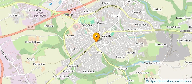 localisation de l'entreprise CAMPUS-IMMO  GUIPAVAS