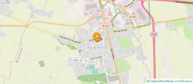 localisation de l'entreprise CAMPUS LYCEEN INTERNATIONAL NORMAND LOUIS DE BROGLIE  BOURG-ACHARD