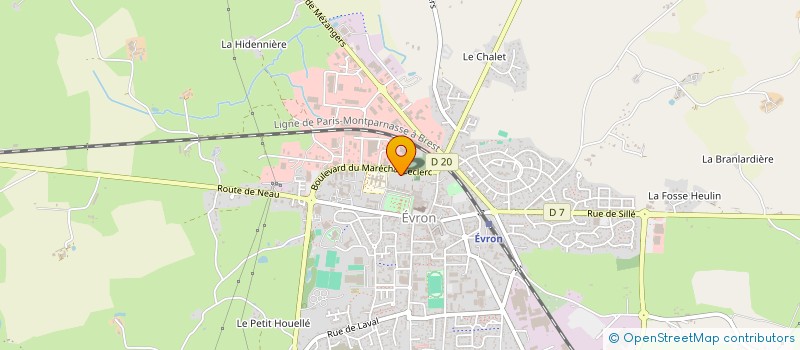 localisation de l'entreprise CAMPUS ORION à EVRON