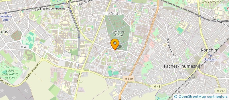 localisation de l'entreprise CAMPUS SPORTIF DE LILLE à LILLE