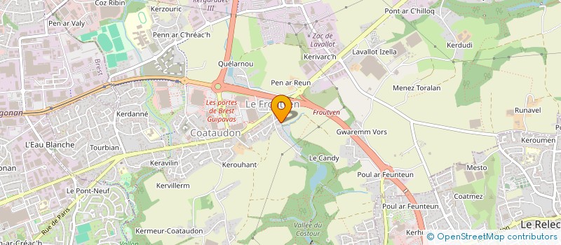 localisation de l'entreprise CAMPUS URBAN RACE  GUIPAVAS