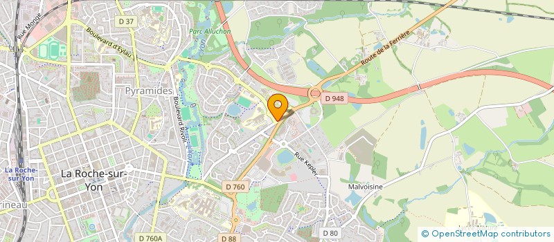 localisation de l'entreprise CAMPUS VERT à LA ROCHE-SUR-YON