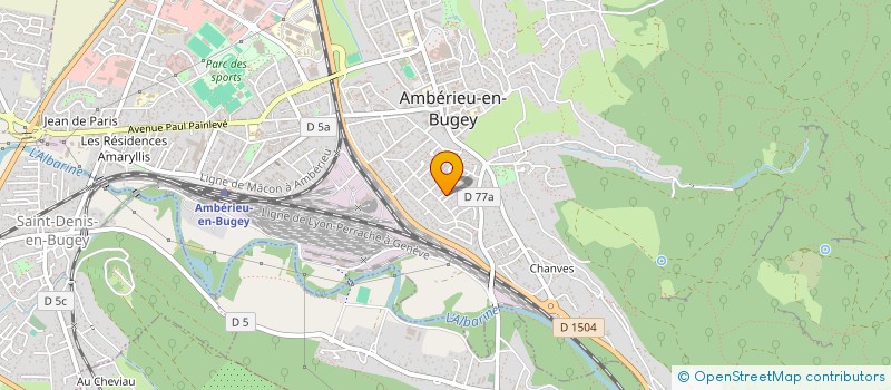 localisation de l'entreprise CAMPY ELEC à AMBERIEU-EN-BUGEY