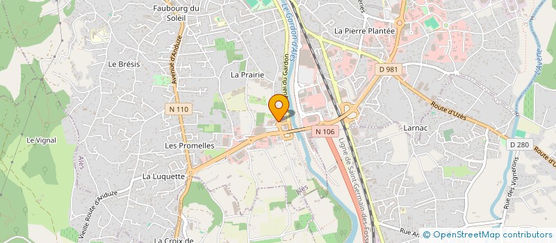 localisation de l'entreprise CAMQUART à ALES