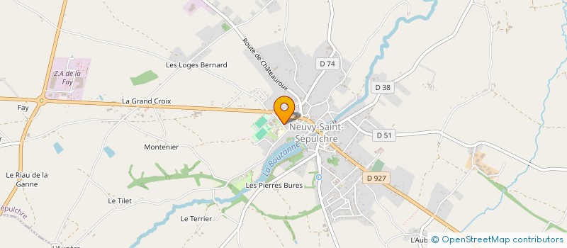 localisation de l'entreprise CAMS 125 à NEUVY-SAINT-SEPULCHRE
