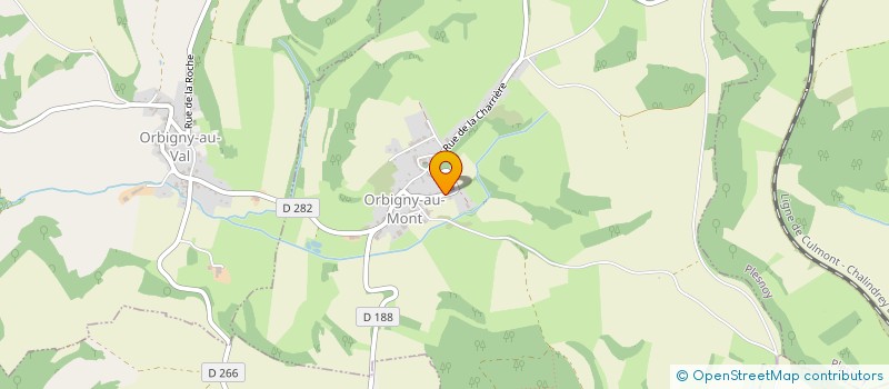 localisation de l'entreprise CAMS à ORBIGNY-AU-MONT