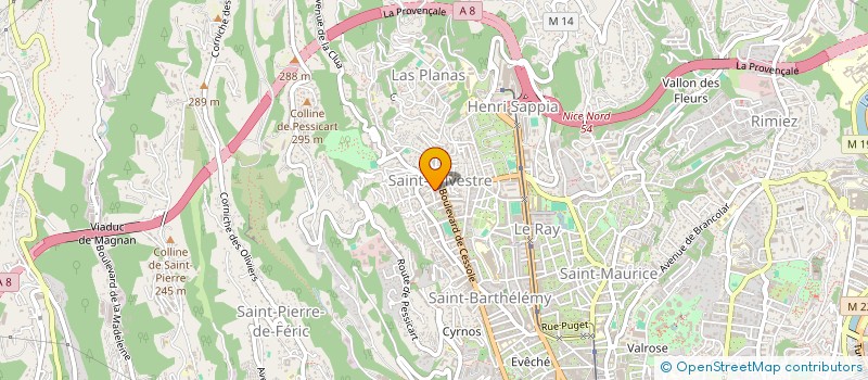 localisation de l'entreprise CAMS à NICE