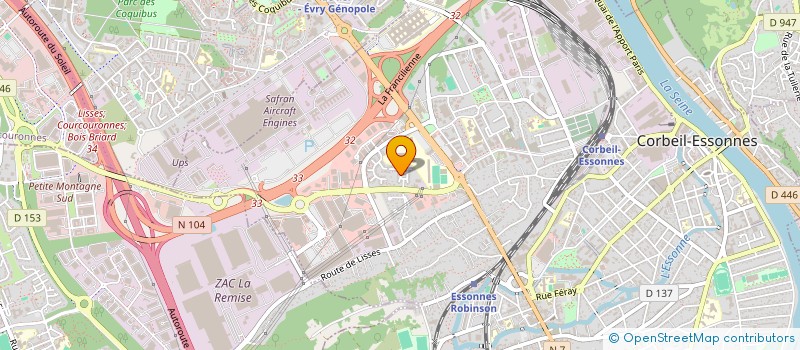 localisation de l'entreprise CAMSAFE à CORBEIL-ESSONNES