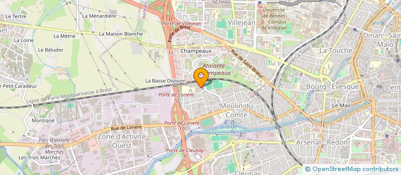 localisation de l'entreprise CAMSP ARASS  RENNES