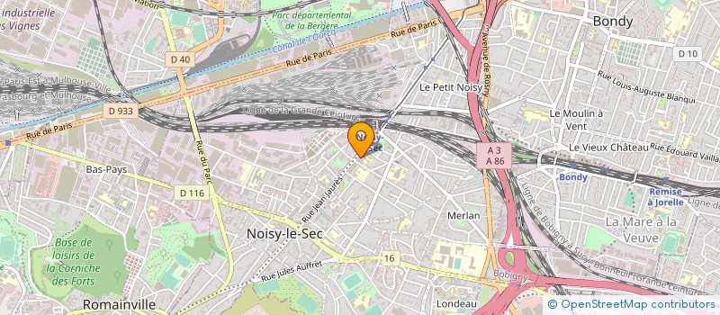 localisation de l'entreprise CAMSP ESPOIR 93 à NOISY-LE-SEC