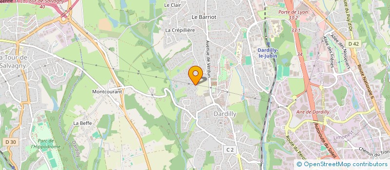 localisation de l'entreprise CAMTOX  DARDILLY