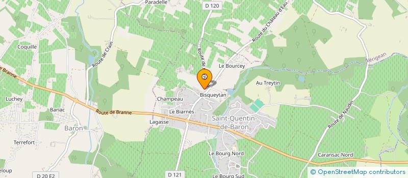 localisation de l'entreprise CAMTRANS SARL à SAINT-QUENTIN-DE-BARON