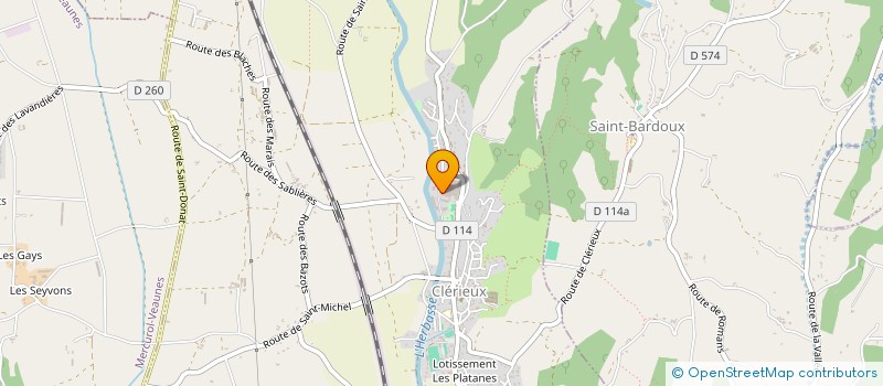 localisation de l'entreprise CAMU MENUISERIE  CLERIEUX