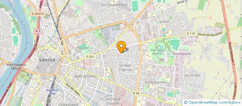 localisation de l'entreprise CAMUS ANIM à VALENCE