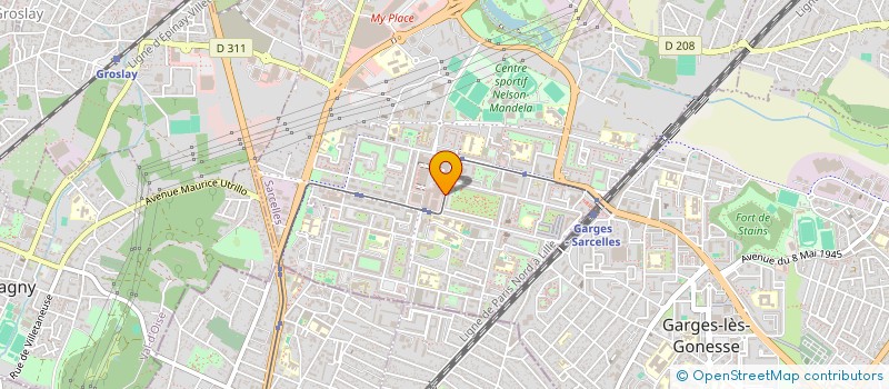 localisation de l'entreprise CAMUS BENGUIRA à SARCELLES
