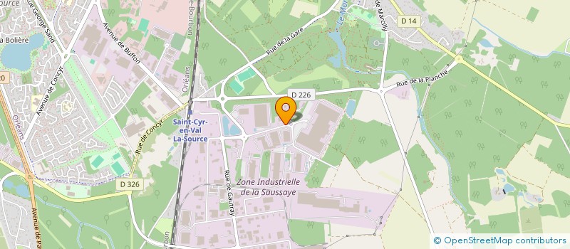 localisation de l'entreprise CAMUS ELDORADO à SAINT-CYR-EN-VAL