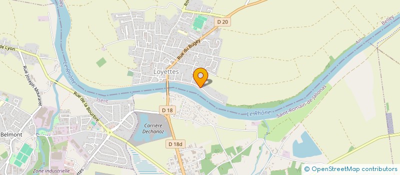 localisation de l'entreprise CAMUS ET ASSOCIES  LOYETTES