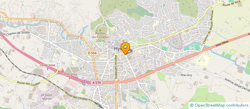 localisation de l'entreprise CAMVAL  HYERES