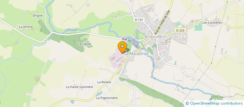 localisation de l'entreprise CAMY  ANDOUILLE