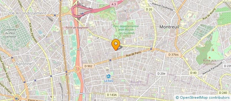 localisation de l'entreprise CAN à MONTREUIL