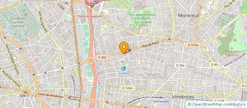 localisation de l'entreprise CAN à MONTREUIL