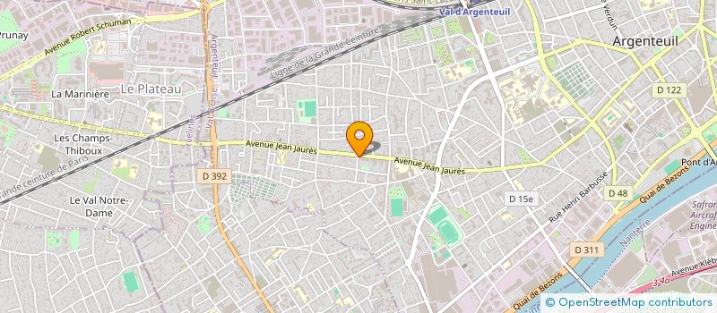 localisation de l'entreprise CAN à ARGENTEUIL
