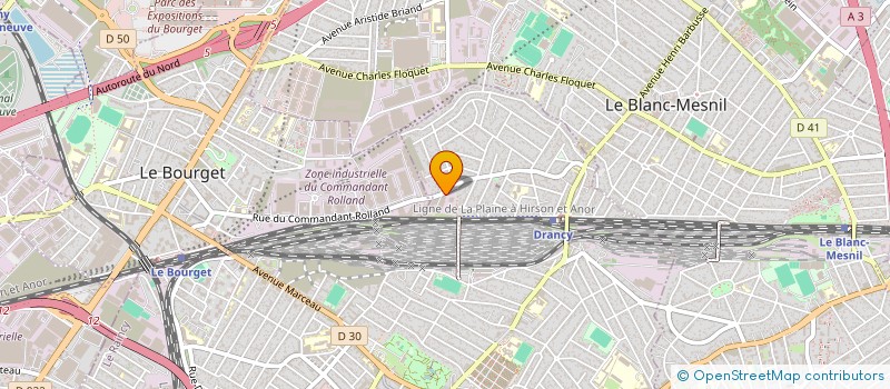 localisation de l'entreprise CAN à DRANCY