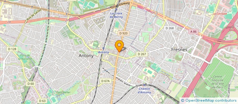 localisation de l'entreprise CAN à ANTONY