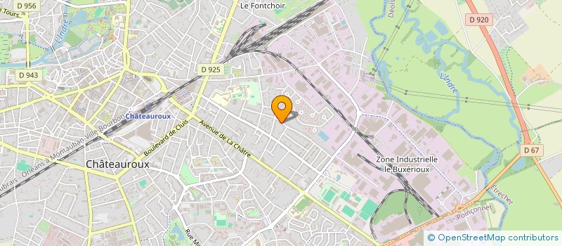 localisation de l'entreprise CAN à CHATEAUROUX