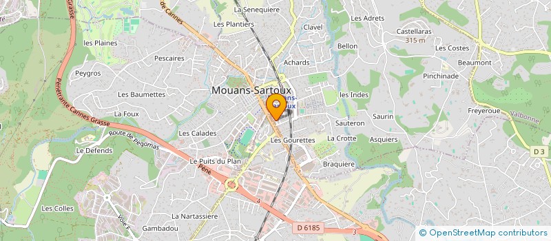 localisation de l'entreprise CAN  MOUANS-SARTOUX