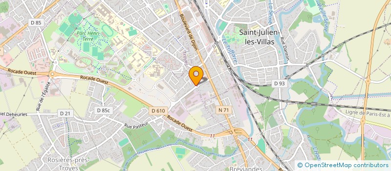 localisation de l'entreprise CAN'ART PRODUCTION  ROSIERES-PRES-TROYES