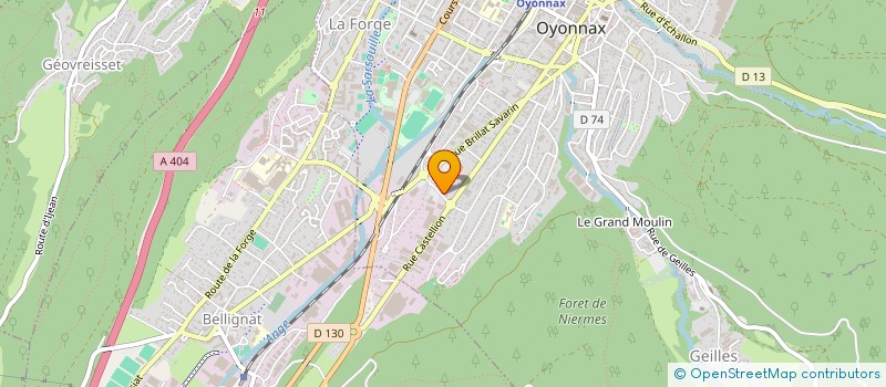 localisation de l'entreprise CAN AUTO OYONNAX  OYONNAX