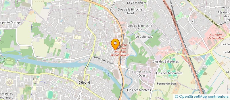 localisation de l'entreprise CAN-BAT  OLIVET