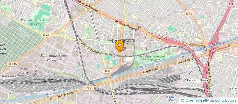 localisation de l'entreprise CAN ELEC à BOBIGNY