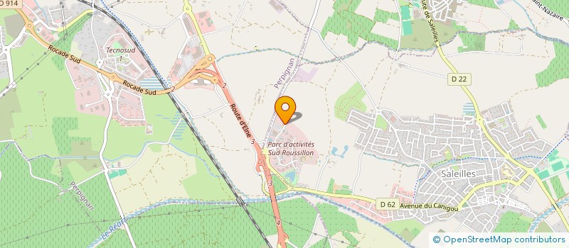 localisation de l'entreprise CAN PADEL  SALEILLES