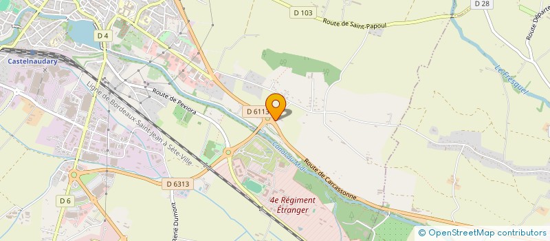 localisation de l'entreprise CAN2LAP  CASTELNAUDARY