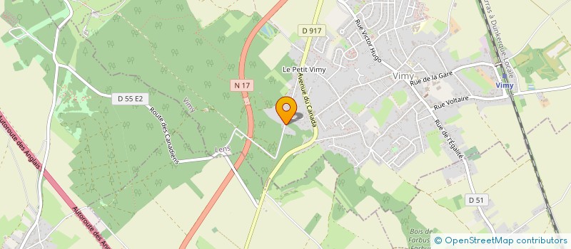 localisation de l'entreprise CANA à VIMY