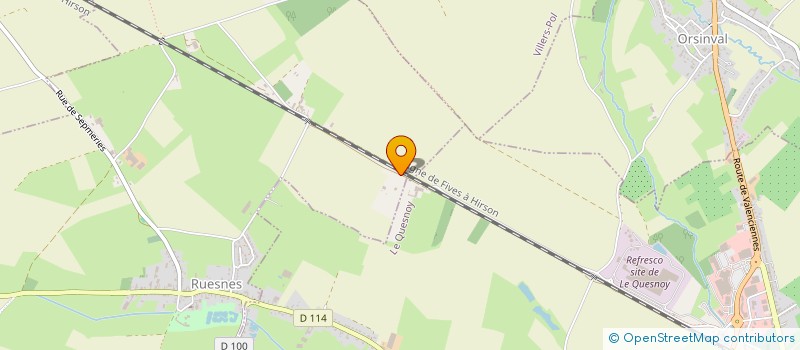 localisation de l'entreprise CANA  RUESNES