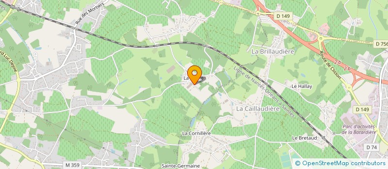 localisation de l'entreprise CANA HOLDING  VERTOU