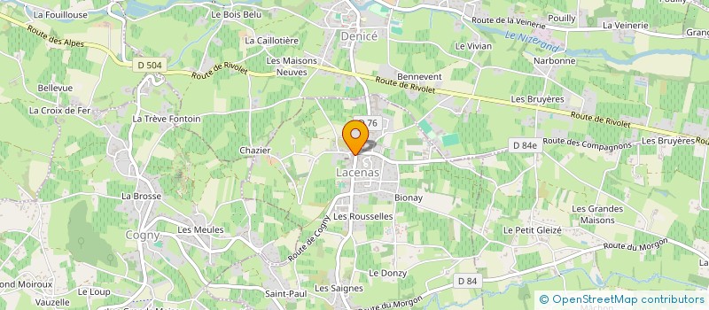 localisation de l'entreprise CANAAN  LACENAS