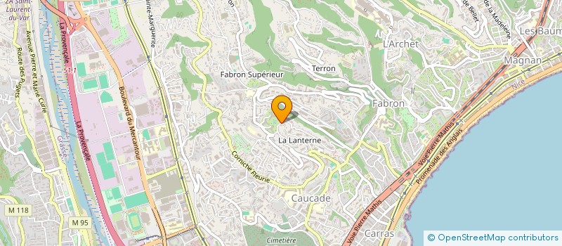 localisation de l'entreprise CANAAN  NICE