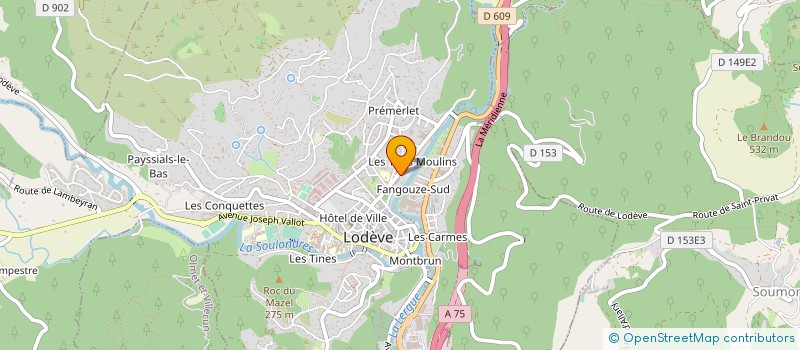 localisation de l'entreprise CANAC IMMO  LODEVE